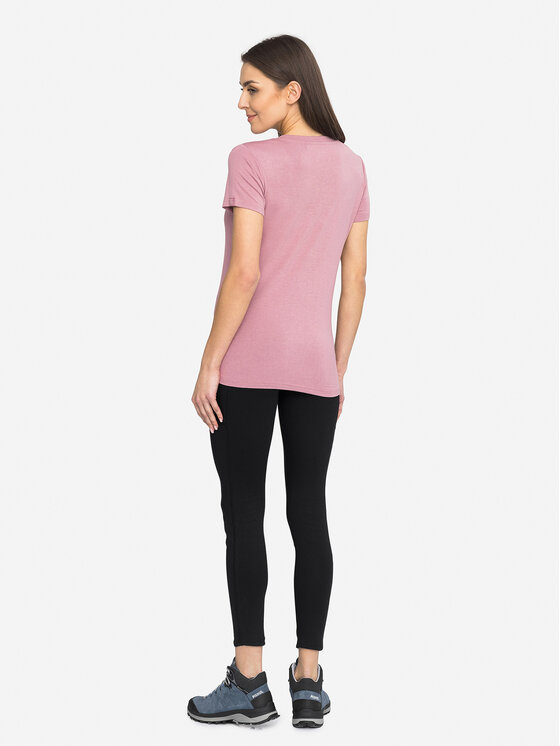 Viking Viking T-Shirt Lenta Bamboo Light Lady Różowy Regular Fit