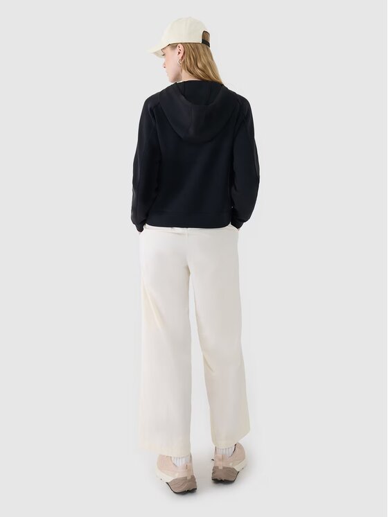 4F 4F Mikina 4FWSS25TSWSF1577-20S Čierna Regular Fit