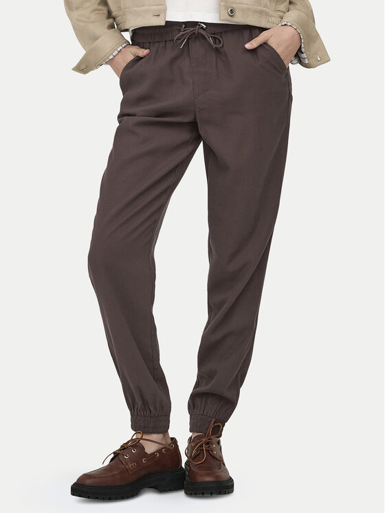 ONLY ONLY Jogginghose Kelda 15203946 Braun Regular Fit
