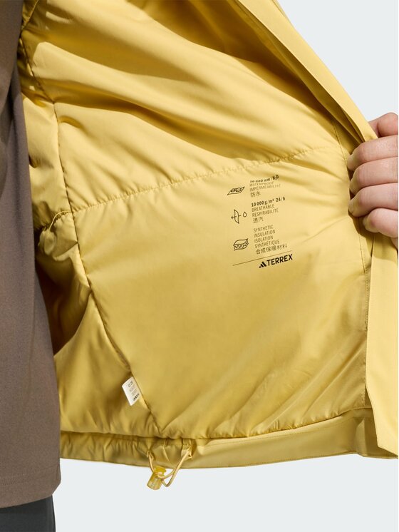 adidas adidas Kurtka outdoor 169317 Żółty Regular Fit