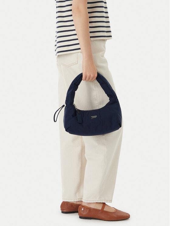 Tommy Jeans Geantă Metal Logo Padded Strap Shoulder Bag AW0AW18583 Bleumarin