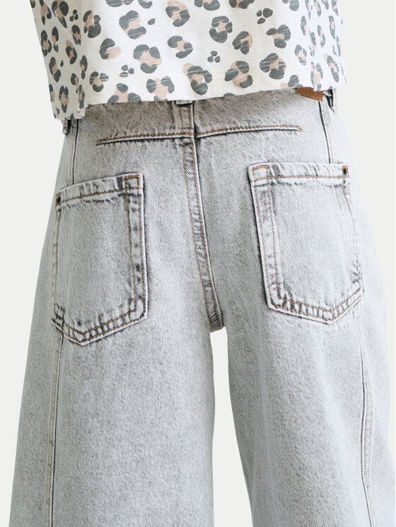 Mayoral Mayoral Jeansy 6552 Szary Wide Leg
