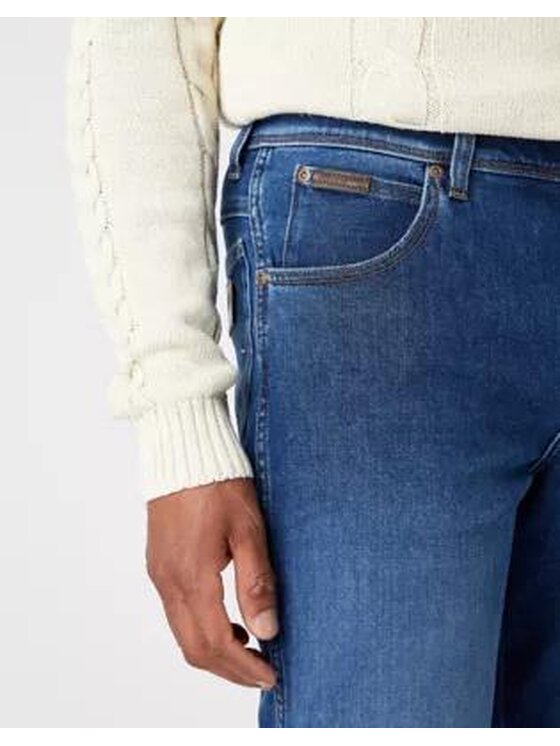 Wrangler Wrangler Jeansy TEXAS SLIM Niebieski Slim Fit