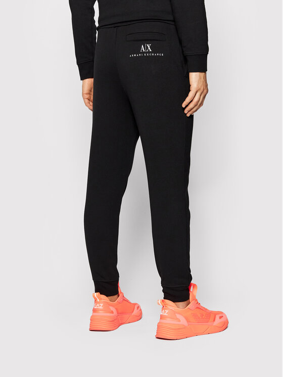 Armani Exchange Armani Exchange Donji dio trenerke 6KZPFM ZJ6HZ 1200 Crna Regular Fit