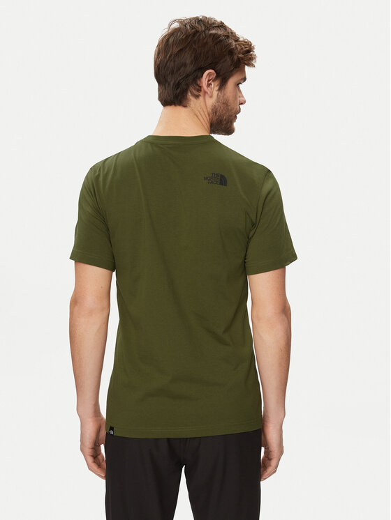 The North Face The North Face Tricou Simple Dome NF0A87NG Verde Regular Fit