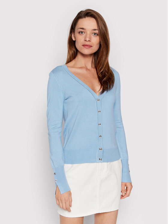 Cardigan Zena W2YR33 Z2V62 Blu Regular Fit