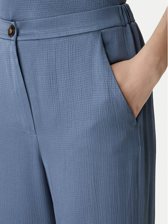 Marella Marella Текстилни панталони Emme by Marella Robinia2 2615131281 Тъмносин Straight Fit