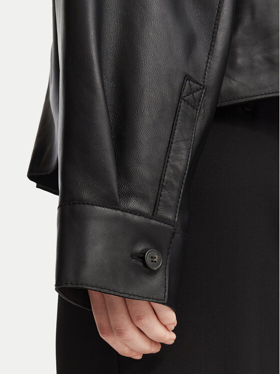 Weekend Max Mara Weekend Max Mara Lederjacke Piovra 2625446021 Schwarz Regular Fit
