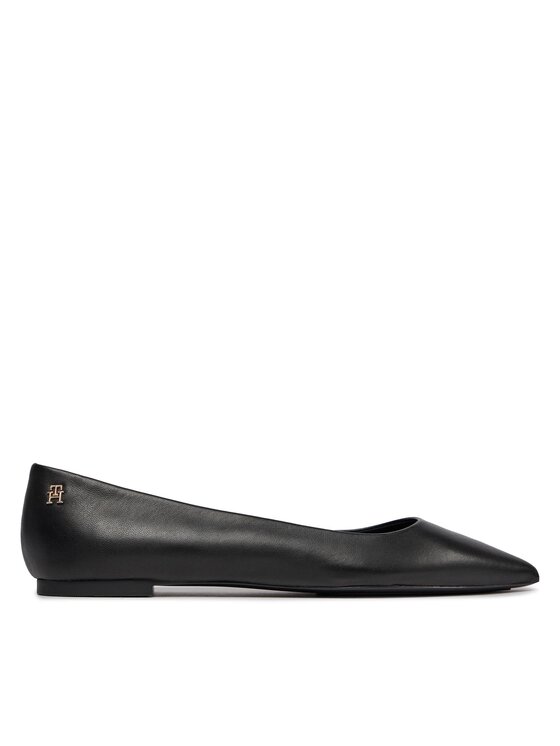 Tommy Hilfiger Tommy Hilfiger Balerina Essential Pointed Ballerina FW0FW07863 Fekete