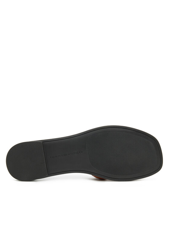 Tommy Hilfiger Tommy Hilfiger Natikači Th Logo Strap Mule FW0FW08671 Rjava