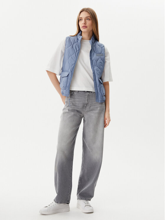 Napapijri Napapijri Brezrokavnik A-Belle V NP0A4IF8 Modra Regular Fit