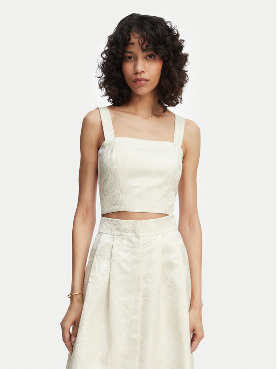 Marella Marella Komplekti kuuluvad top ja seelik Bazar 2615201012 Ekrüüvärv Regular Fit