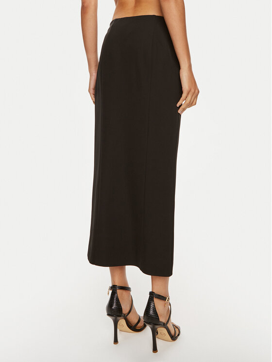 Patrizia Pepe Patrizia Pepe Midi szoknya 8G0422 A454-K103 Fekete Regular Fit