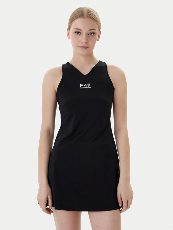 EA7 Emporio Armani EA7 Emporio Armani Tenisové šaty 7W000317 AF14524 UC001 Černá Regular Fit