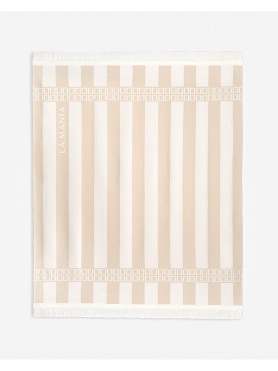 La Mania La Mania Koc Soft Stripes Beżowy