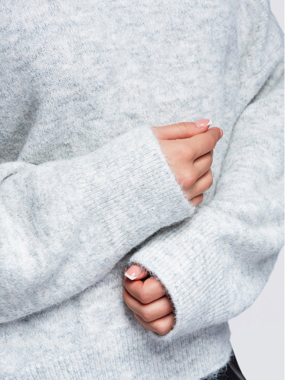 Ombre Ombre Svetr OW-SW-E0060 Šedá Relaxed Fit