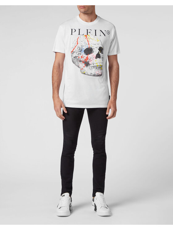PHILIPP PLEIN PHILIPP PLEIN T-Shirt 221 Biały Regular Fit