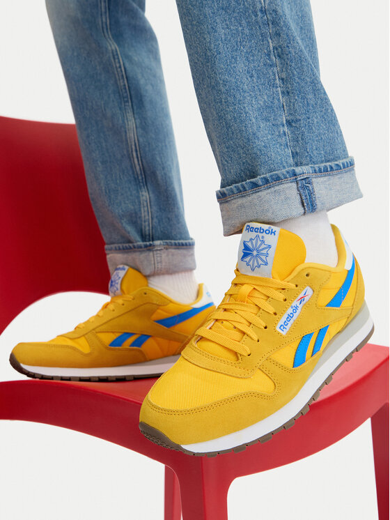 Reebok Reebok Sneakersy EO-CLASSIC LEATHER 100245029 Żółty