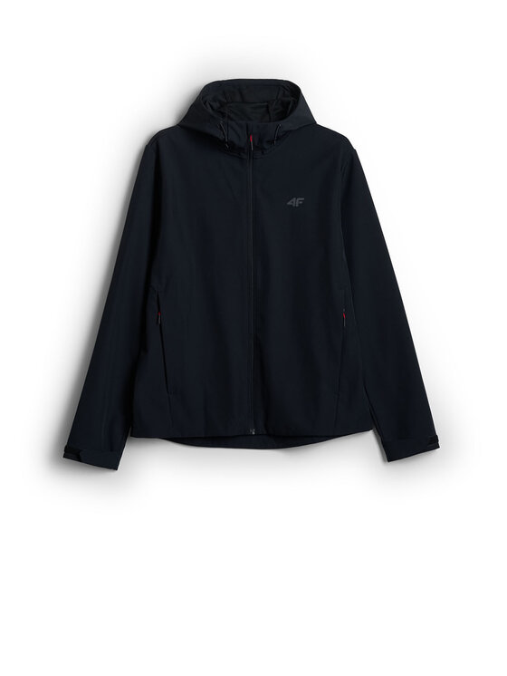 4F 4F Kurtka przejściowa URBAN COMMUTER Czarny Regular Fit