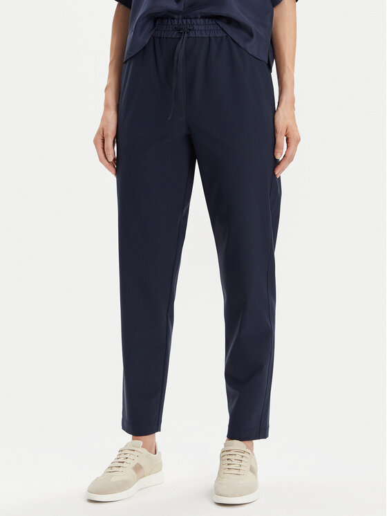 Marella Marella Stoffhose Toast 2413131065 Dunkelblau Regular Fit