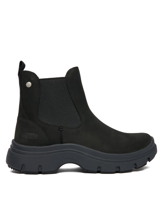 Keen Keen Kotníková obuv s elastickým prvkem Kosa Chelsea 1031148 Černá