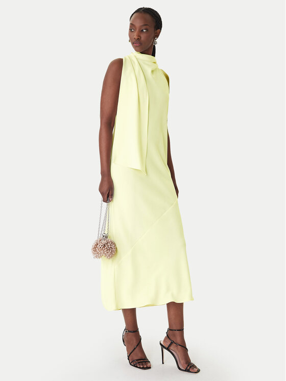 Marella Marella Abito da cocktail Ninfee 2613221083 Giallo chiaro Regular Fit