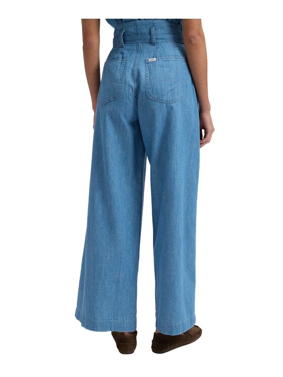Lee Lee Jeansy 112377715 Niebieski Loose Fit