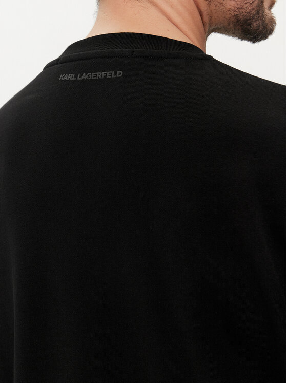 KARL LAGERFELD KARL LAGERFELD Majica dugih rukava 705428 542941 Crna Regular Fit