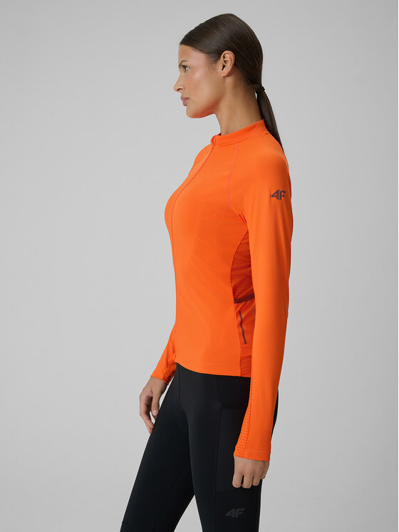 4F 4F Koszulka rowerowa ALTERNATIVE PATH Pomarańczowy Slim Fit