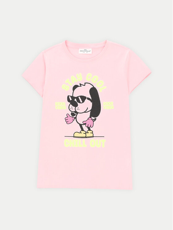 Coccodrillo Coccodrillo T-shirt ZC4143201CGK Rosa Regular Fit