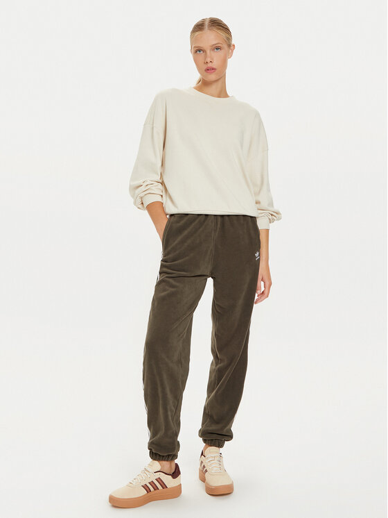 adidas adidas Spodnji del trenirke adicolor Polar IY7835 Khaki Loose Fit