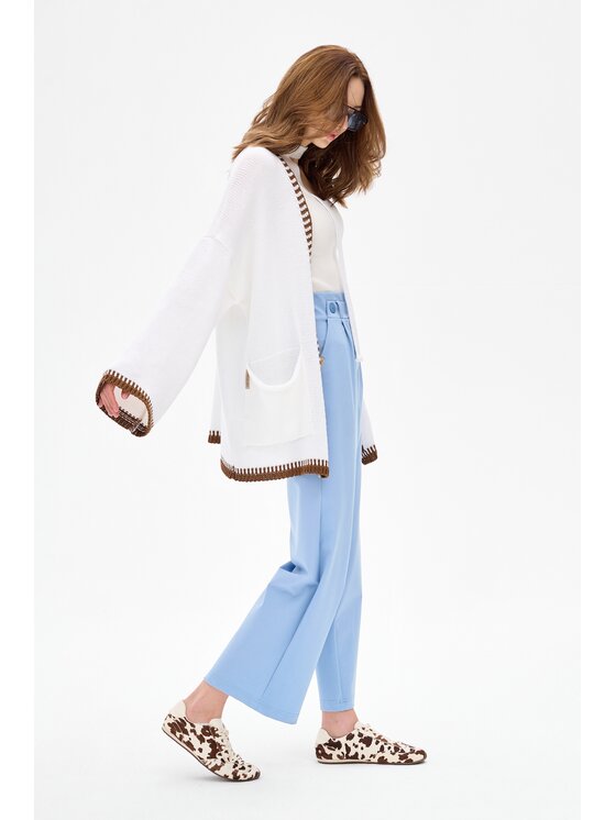 blue shadow blue shadow Kardigan Rea Écru Regular Fit