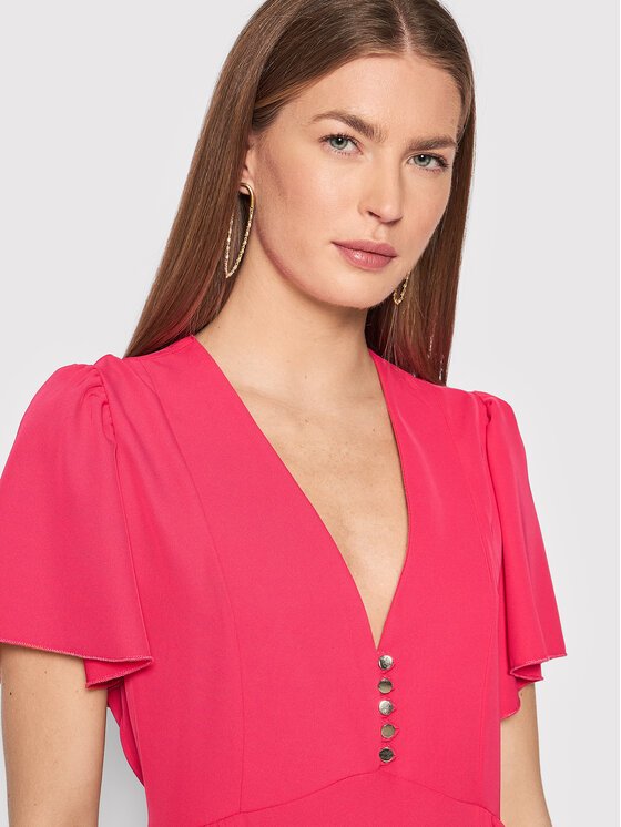 Rinascimento Rinascimento Koktel haljina CFC0107733003 Ružičasta Relaxed Fit