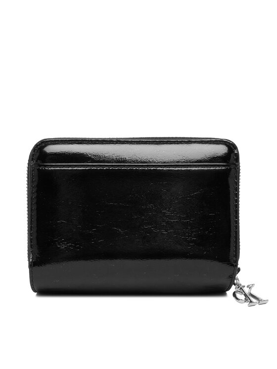 Calvin Klein Calvin Klein Peňaženka Ck Metallic Flap Zip Around LV04F1103G Čierna