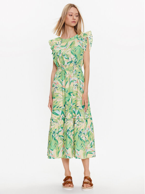 YAS YAS Vsakodnevna obleka 26030005 Zelena Regular Fit