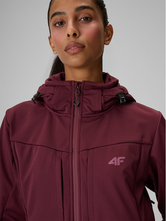 4F 4F Kurtka outdoor TACTICAL LINE Bordowy Regular Fit
