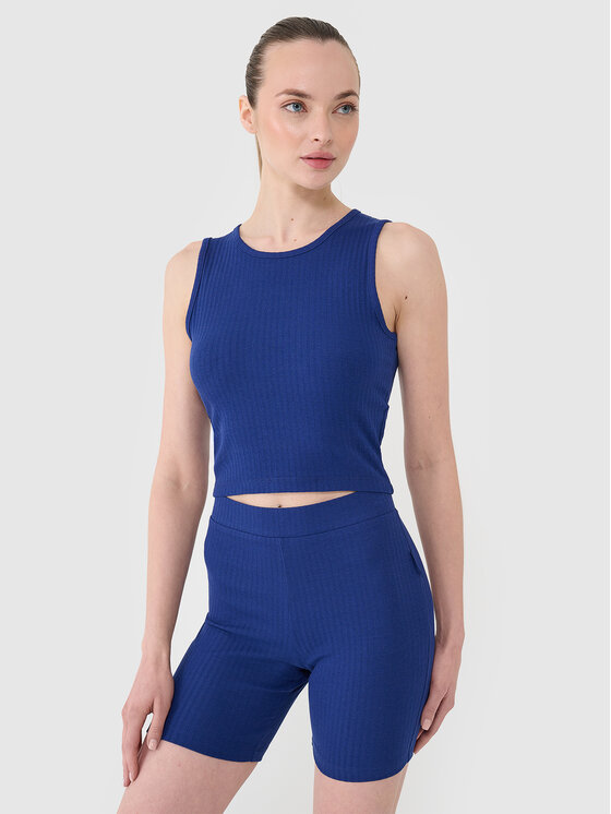 4F 4F Tank top MIDSHOP TEXTILE Granatowy Slim Fit