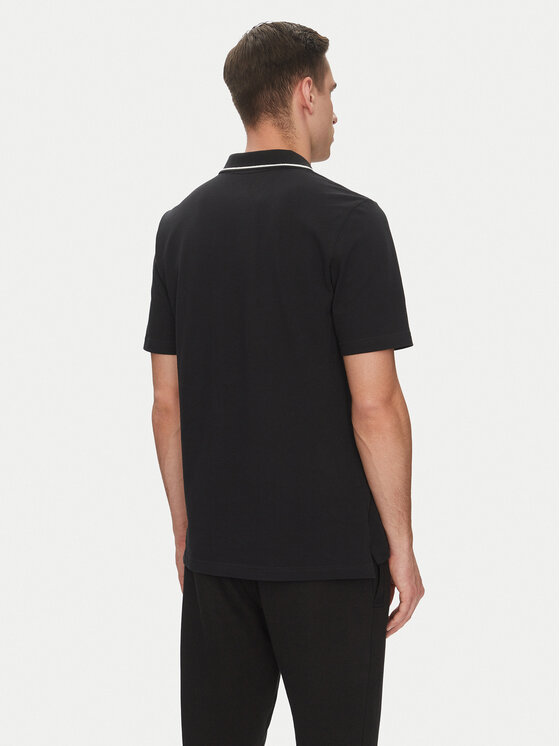 adidas adidas Polo marškinėliai Essentials Small Logo JE9023 Juoda Regular Fit