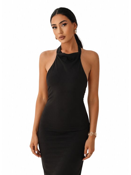Agatha Studio Agatha Studio Sukienka wieczorowa A26LS-SU-K06 Czarny Slim Fit