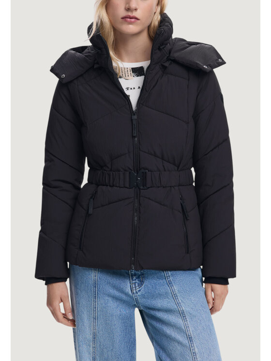 Desigual Desigual Giubbotto invernale PADDED_BELT Nero Casual Fit