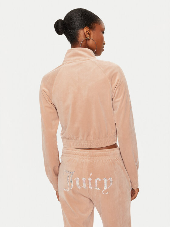 Juicy Couture Juicy Couture Mikina Tasha JCWCT24305 Béžová Slim Fit