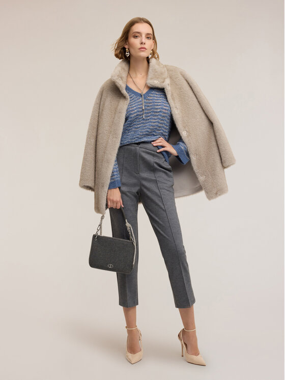 Motivi Motivi Pantaloni di tessuto P031Q004369N013 Grigio Regular Fit