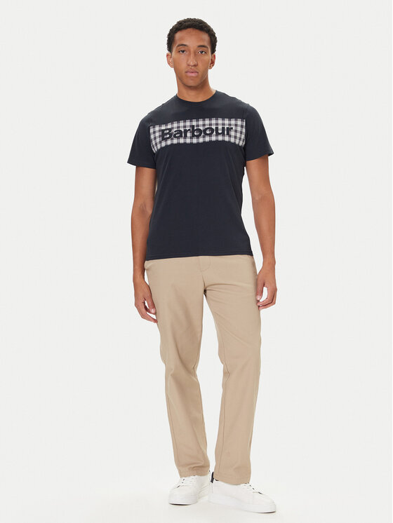 Barbour Barbour Tričko MTS1496NY91 Tmavomodrá Regular Fit