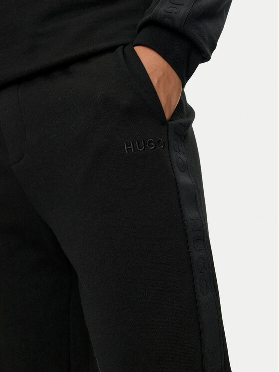 HUGO Hugo Sportinės kelnės Tonal Logo 50520501 Juoda Regular Fit