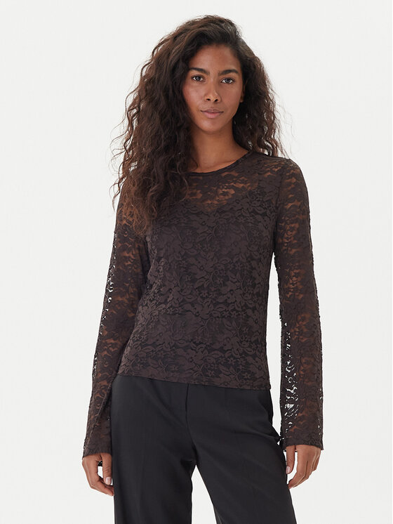 Vero Moda Blúzka Kanya 10336176 Hnedá Regular Fit