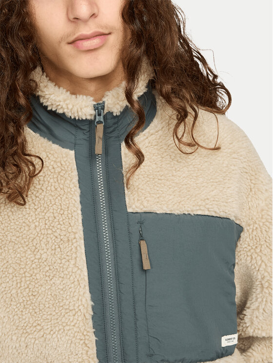 Element Element Fliso džemperis Oak Sherpa ELYJK00224 Smėlio Regular Fit