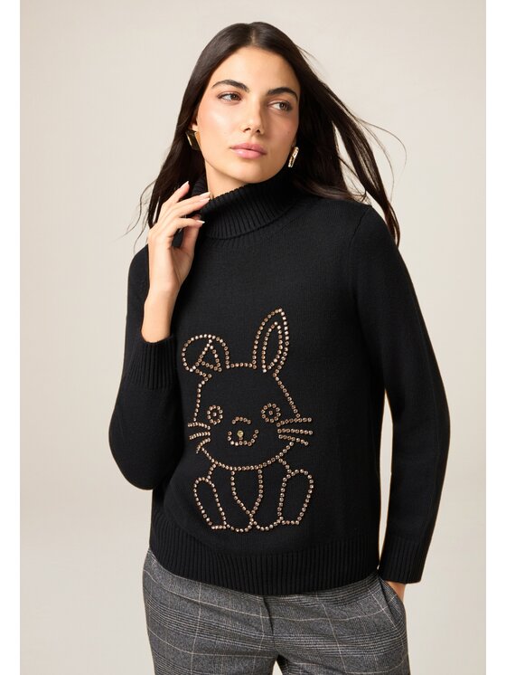 Oltre Oltre Cardigan M518J005290N033 Nero Regular Fit