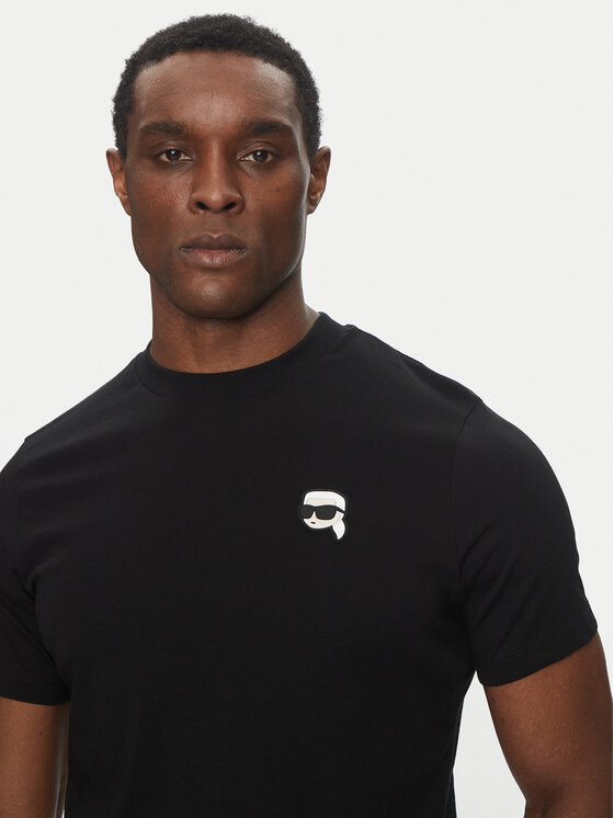KARL LAGERFELD KARL LAGERFELD Tricou 755710 500224 Negru Regular Fit