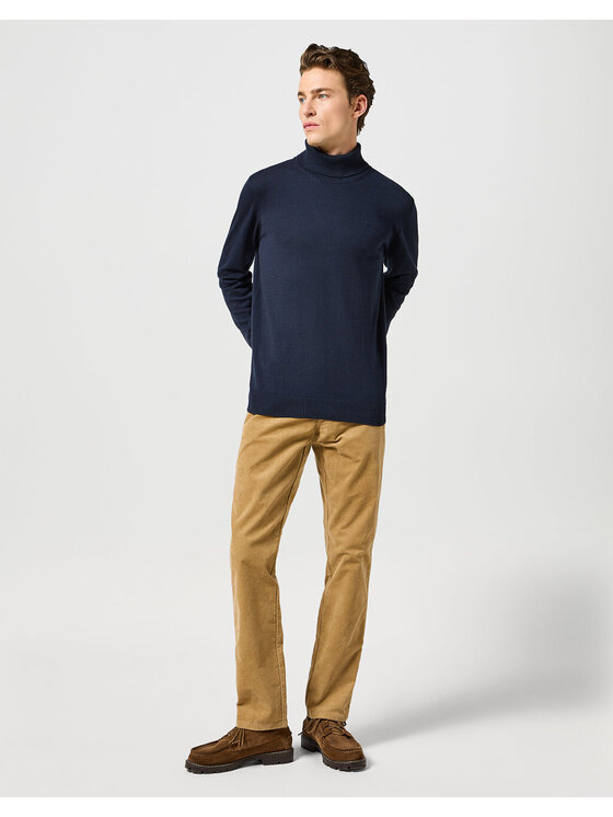 Wrangler Wrangler Pantaloni di tessuto TEXAS SLIM Marrone Regular Fit