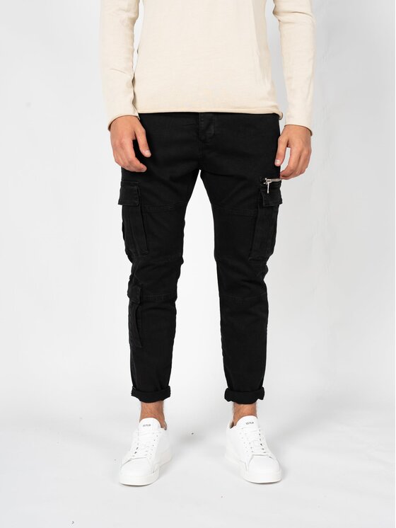 Xagon Xagon Pantaloni di tessuto P24032CR4034 Nero Slim Fit